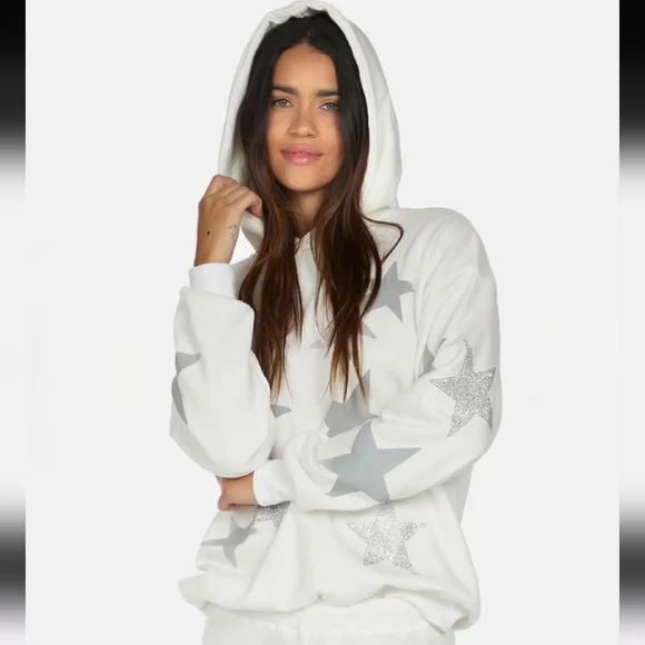 LAUREN MOSHI Crystal Multi Stars Hoodie - Picture 2 of 5